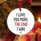 Couple Gifts for Him, Her, Christmas Ornament - Anniversary Wedding Gifts for Husband, Wife, Boyfriend, Girlfriend, Just Married Couple Gifts - Christmas Tree Decoration Ceramic Ornament
